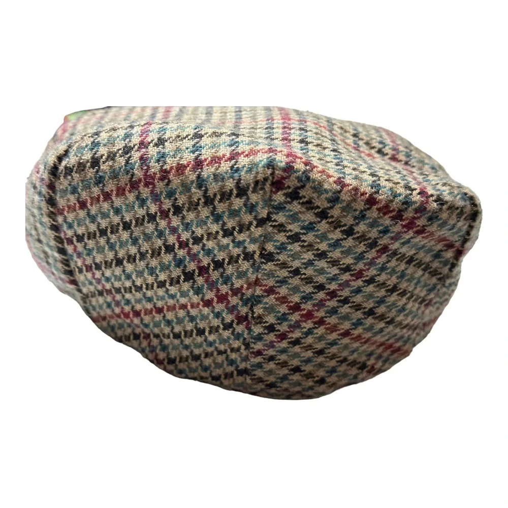 𝅺Jonathan Richard Ireland Tweed Wool-Blend Newsboy Cap Size Small - Picture 4 of 11